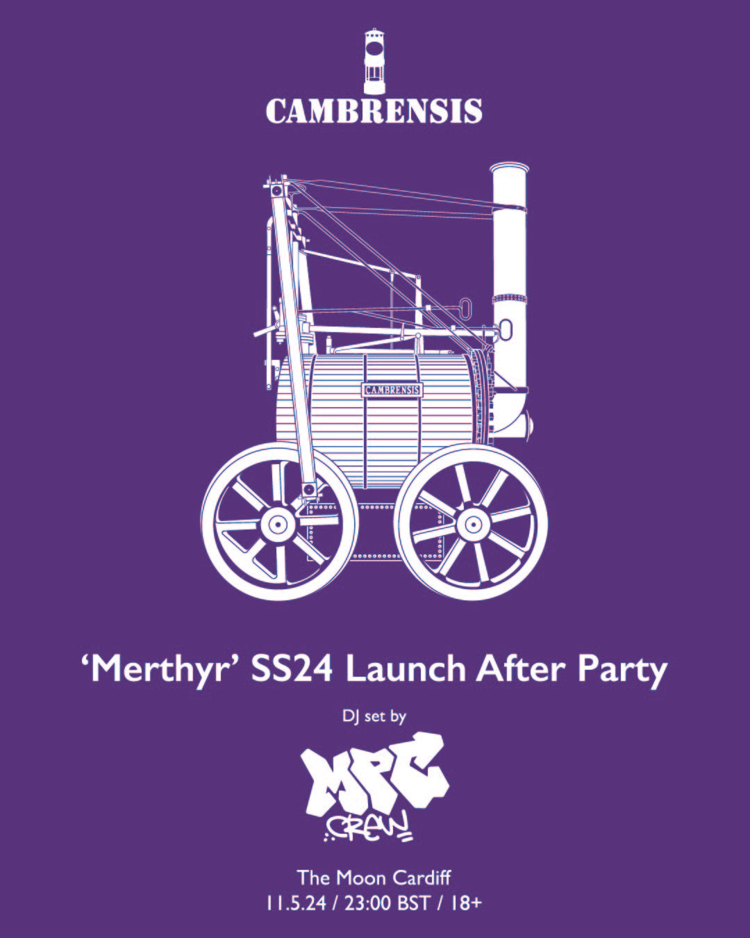 'Merthyr' SS24 Launch After Party (£5 + £1 Booking Fee)