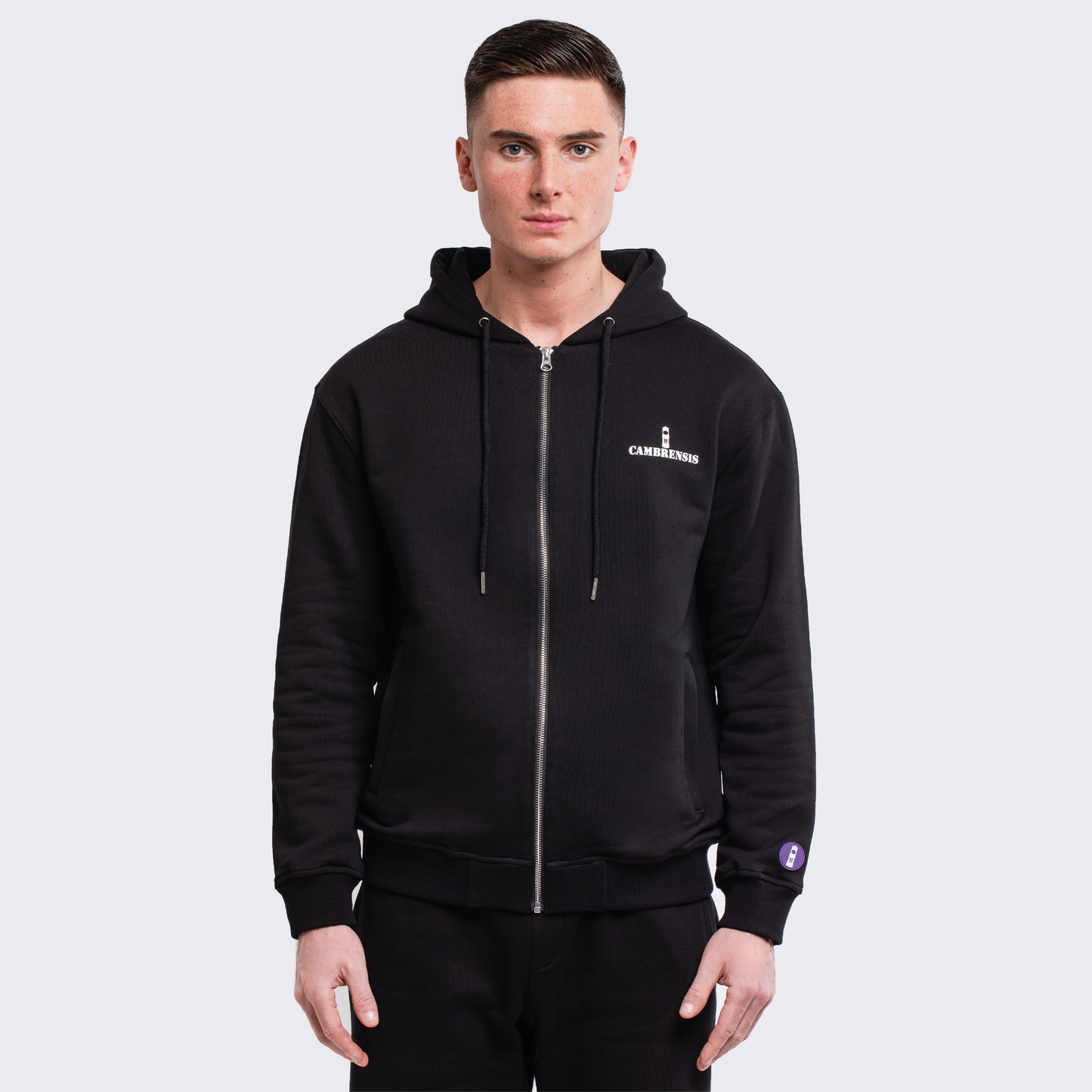 Bedlinog Track Top in Black Oyster